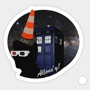 Tenth Doctor Skittle Road Sticker